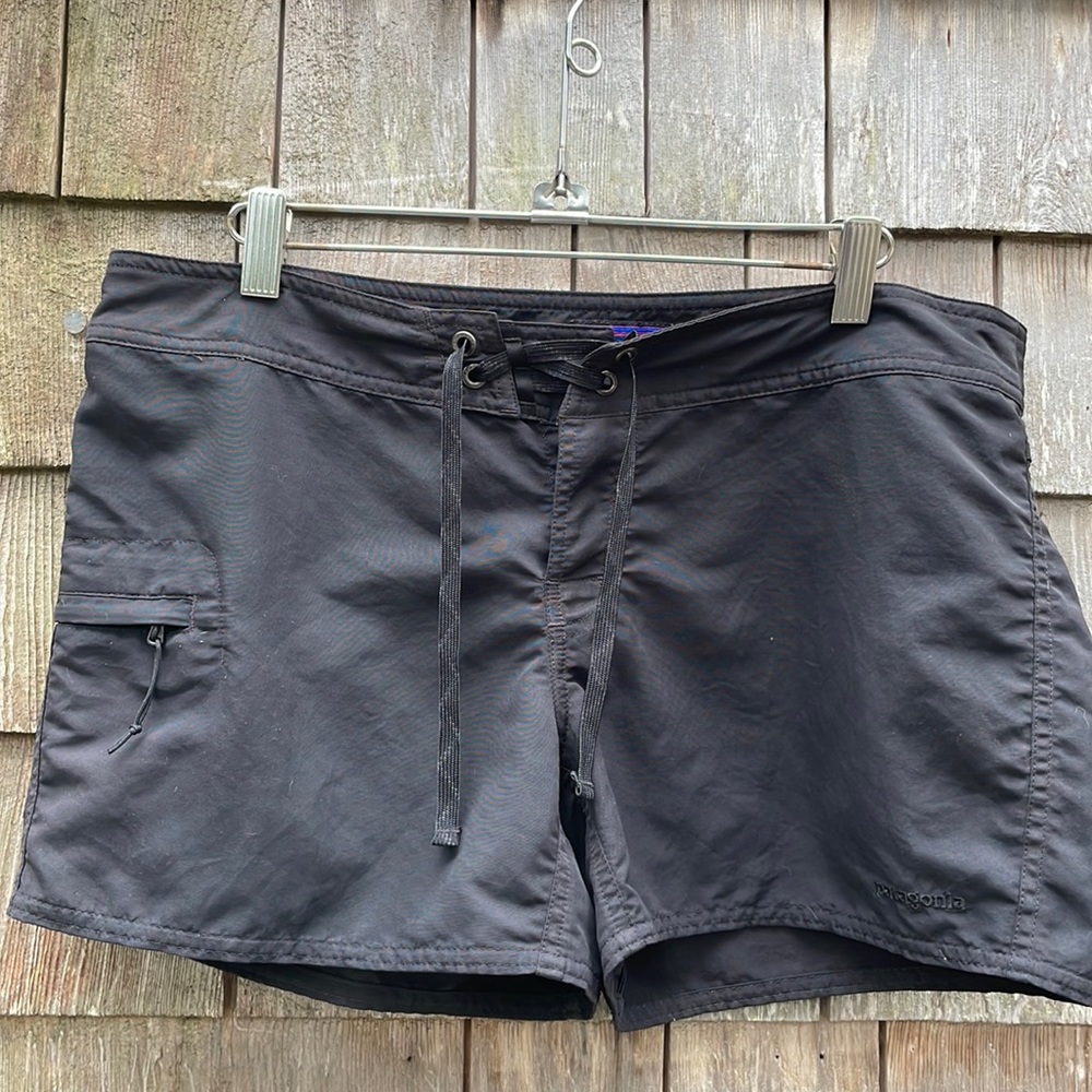 Black Patagonia women’s board shorts